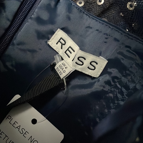 NWT Reiss Mari Sequin Skater Dress Size 0 - Picture 5 of 7